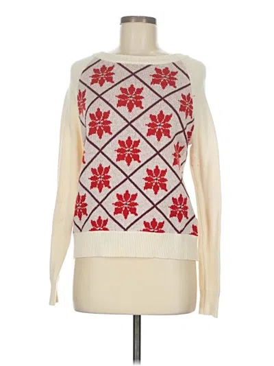 Pre-owned Woolrich Wool Pullover Sweater In White