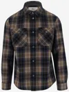 Woolrich Embroidered Flannel Alaskan Melton Shirt In Red