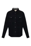 Woolrich Wool Shirt Jacket In Blue