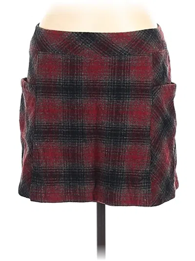 Pre-owned Woolrich Wool Skirt In Red