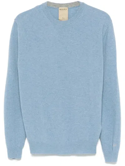 Woolrich Wool Sweater In Blue