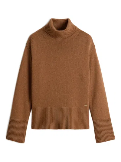 Woolrich Pullover Mit Rollkragen In Brown