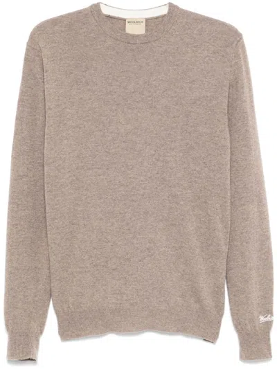 Woolrich Wool Sweater In Neutrals