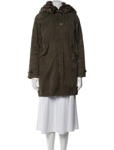 Pre-owned Woolrich Wool Utility Jacket In Green