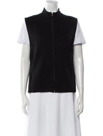 Pre-owned Woolrich Wool Vest In Black