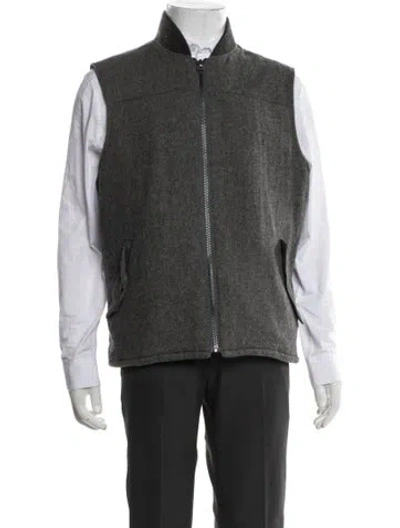 Pre-owned Woolrich Wool Vest In Grey