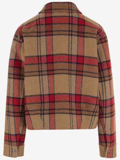 Woolrich Wool-blend Check Pattern Shirt In Multi