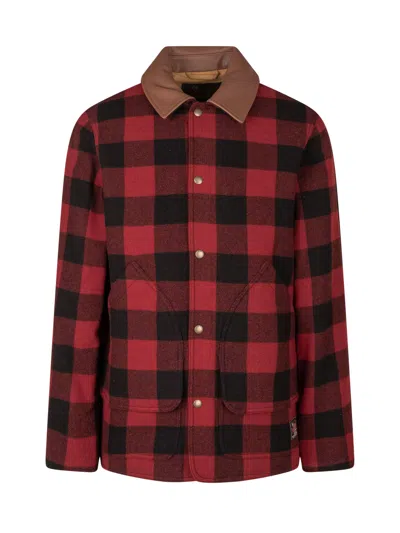 Woolrich Woolen Mills Woolen Mills Buffalo Plaid Barn Jacket In Red Buffalo