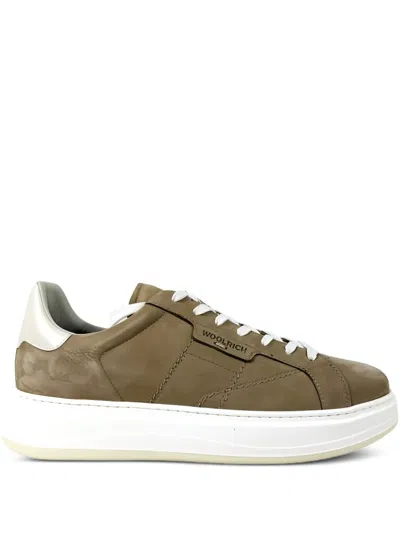 Woolrich Arrow Sneaker In Nubuck In Sand