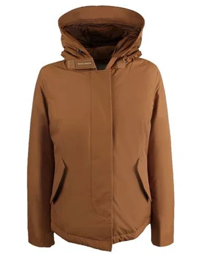 Woolrich Jacket Woman Jacket Brown Size Xl Cotton