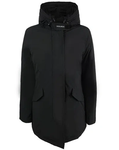 Woolrich Parka Jacket Woman Coat Black Size Xl Polyester