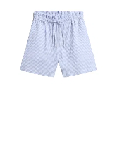 Woolrich Striped Bermuda Shorts In Blue