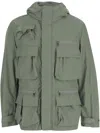 Woolrich X Black Label Cotton Blend High-necked Jacket With Multiple Pockets