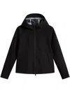 Woolrich Zip-up Bomber Jacket In Black