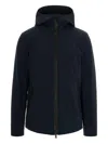 Woolrich Giubbino Soft Shell Pacific Blu In Blue