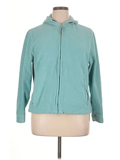 Pre-owned Woolrich Zip Up Hoodie In Teal