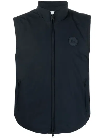 Woolrich Black Waterproof Zip Up Vest