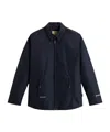Woolrich Zip-up Shirt Jacket In Midnight Blue