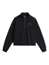 Woolrich Zip-up Sweatshirt In Black