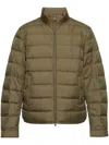 Woolrich Zipped Quilted Jacket In Green