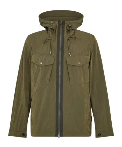 Woolrich Zippered Hooded Casual Jacket In Green