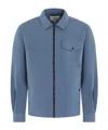 Woolrich Zippered Long Sleeve Casual Jacket In Blue