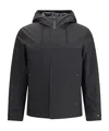 Woolrich Zippered Long-sleeved Casual Jacket In Black