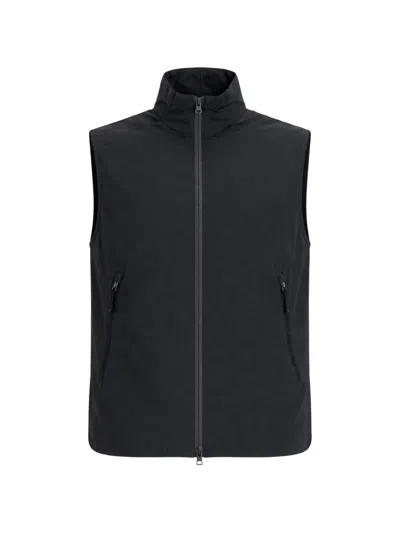 Woolrich Zip-up High-neck Gilet In Black