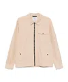 Woolrich Beige Jacket With Pockets And Zip Closure