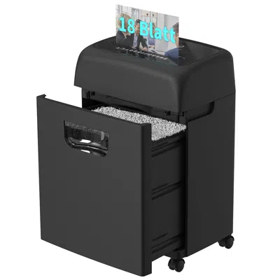 Woolsche Paper Shredder For Home,18-sheets Cross Cut With 5.28 Gallon Pull Out Bin,p-4 Security Level, Shred 