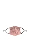 Woouf Hearts Print Face Mask In Red