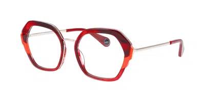 Woow Cheer Leader 1 Women's Glasses, Tortoiseshell, Size 52 In Red