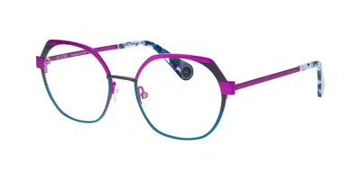 Woow Double Six 1 9199 Women's Glasses Blue Size 50 - Free Lenses - Blue Light Block Available In Purple