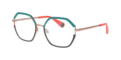 Woow Game On 3 0027 Women's Glasses Green Size 52 - Free Lenses - Blue Light Block Available