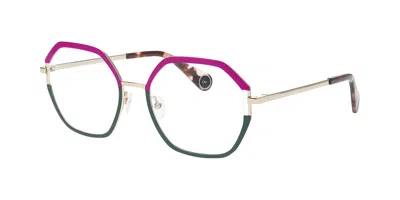 Woow Game On 3 9044 Women's Glasses Green Size 52 - Free Lenses - Blue Light Block Available In Pink