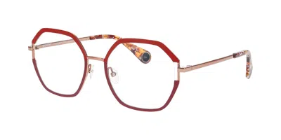Woow Game On 3 9076 Women's Glasses Red Size 52 - Free Lenses - Blue Light Block Available In Multi