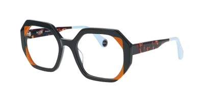Woow Heart Queen 2 100 Occhiali Da Vista Neri Per Donna (solo Montatura) In Multi