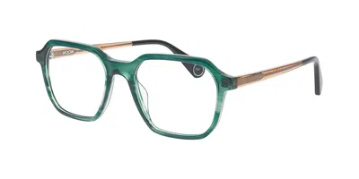 Woow Jack Pot 1 8204 Men's Glasses Tortoiseshell Size 52 - Free Lenses - Blue Light Block Available In Green