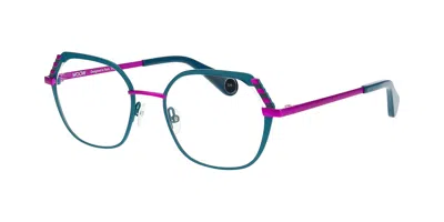 Woow Level Up 1 9054 Women's Glasses Blue Size 50 - Free Lenses - Blue Light Block Available In Multi