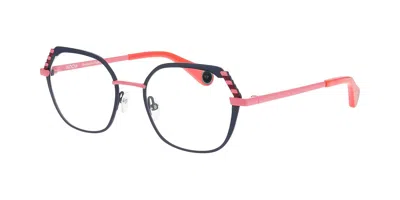 Woow Level Up 1 933m Women's Glasses Blue Size 50 - Free Lenses - Blue Light Block Available In Multi
