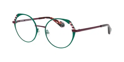 Woow Level Up 2 9121 Women's Glasses Green Size 50 - Free Lenses - Blue Light Block Available In Multi