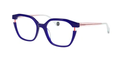 Woow Lucky Charm 2 0367 Women's Glasses Blue Size 53 - Free Lenses - Blue Light Block Available