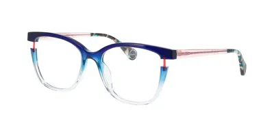 Woow Lucky Charm 3 0253 Women's Glasses Blue Size 54 - Free Lenses - Blue Light Block Available In Multi