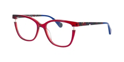 Woow Lucky Charm 3 2218 Women's Glasses Red Size 54 - Free Lenses - Blue Light Block Available In Multi