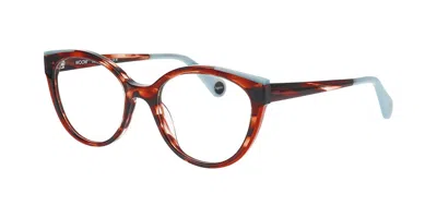 Woow Play Again 2 0010 Women's Glasses Brown Size 53 - Free Lenses - Blue Light Block Available