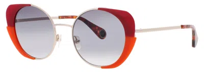 Pre-owned Woow Sunglasses Transparent Black Currant In Pink