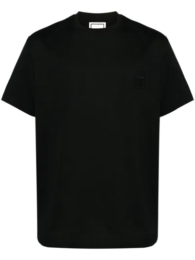 Wooyoungmi Side Drawstrap T-shirt In Black