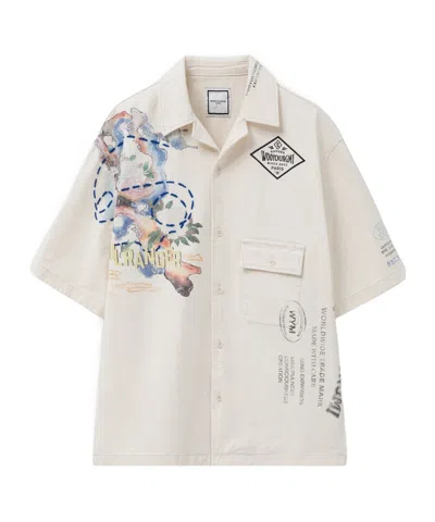 WOOYOUNGMI WOOYOUNGMI BOWLING SHIRT WITH CUBA COLLAR