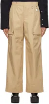 Wooyoungmi Beige Paneled Trousers In Beige 969e