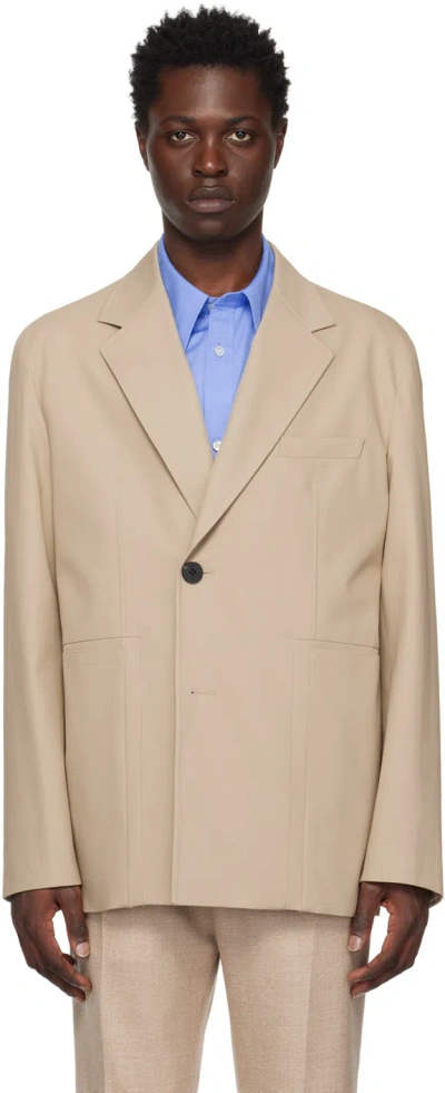 Wooyoungmi Beige Single Blazer In Beige 949e